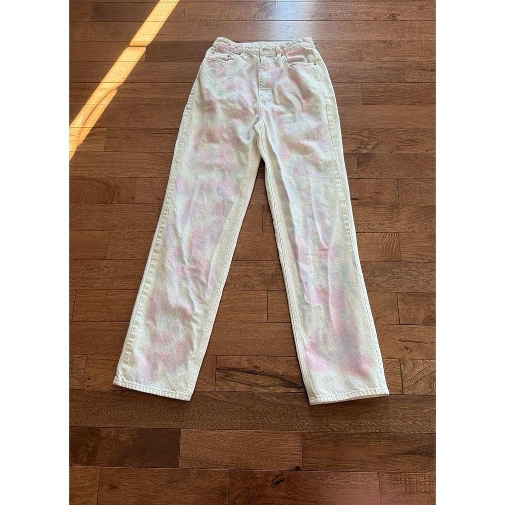 Pacsun White Pastal Dyed 26 90's Boyfiend Jeans